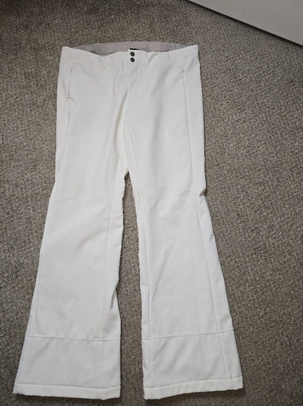 The North Face White Women's Ski Snow Pants with Snap Front Size XL